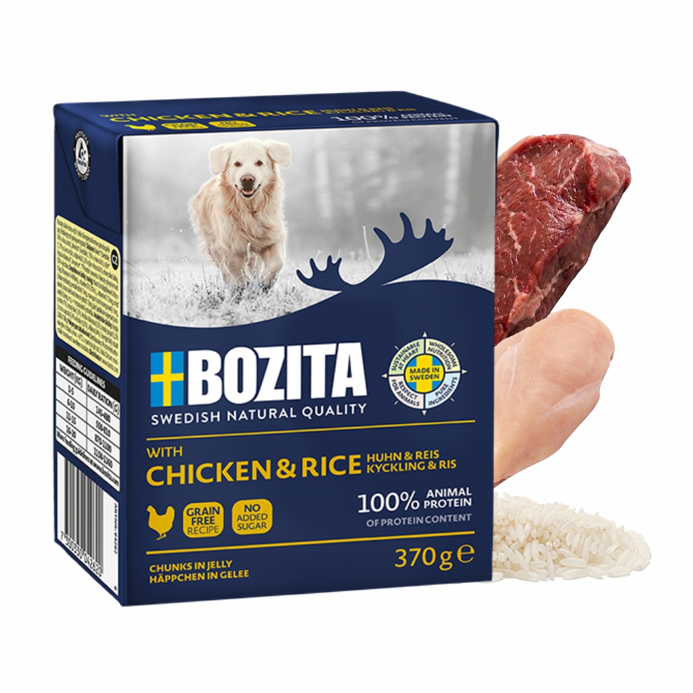 Karma Bozita kurczak z ryżem dla psa 370g mokra